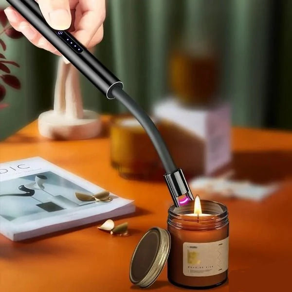 🔥 Briquet à Bougie Rechargeable USB – Sécurité