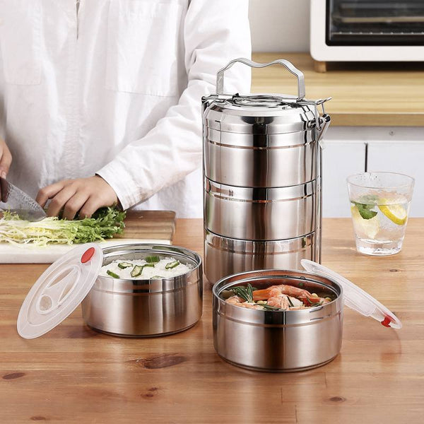 🍱 Boîte Repas Isotherme Inox Empilable