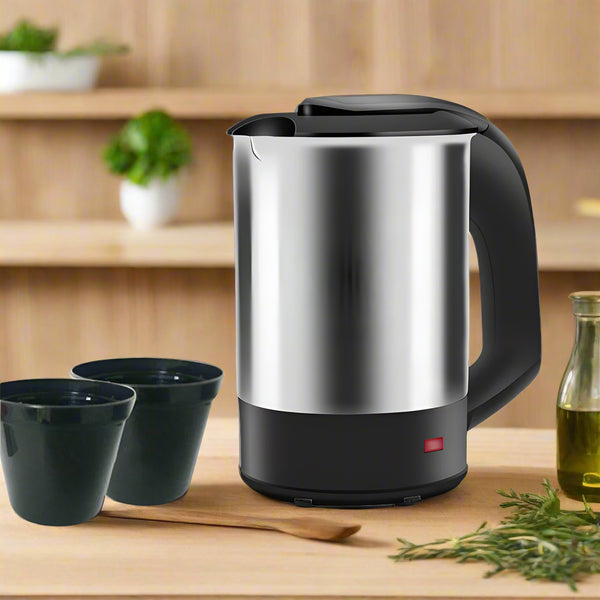 Mini Bouilloire Électrique Portable en Acier Inoxydable